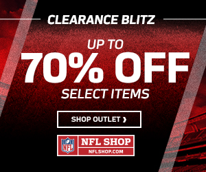 Save up to 70% on select styles in the NFLShop.com Outlet Store